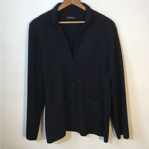 J. Crew Black Cinch Waist Knit Blazer